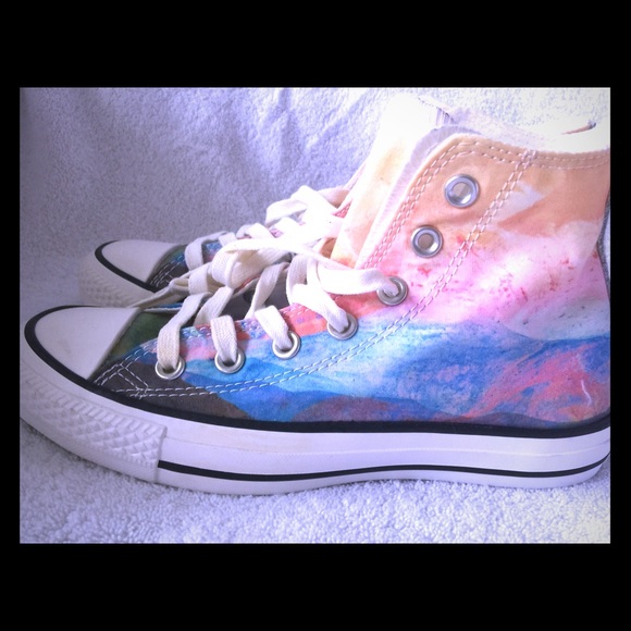 Converse tie dye hi top sneakers - Picture 3 of 4